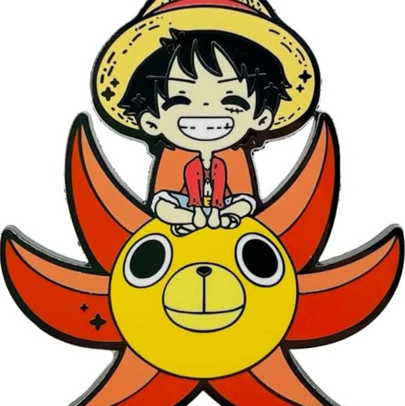 Cute mini Luffy manga enamel brooch pin accessories backpack womens jewelry char - Picture 2 of 3